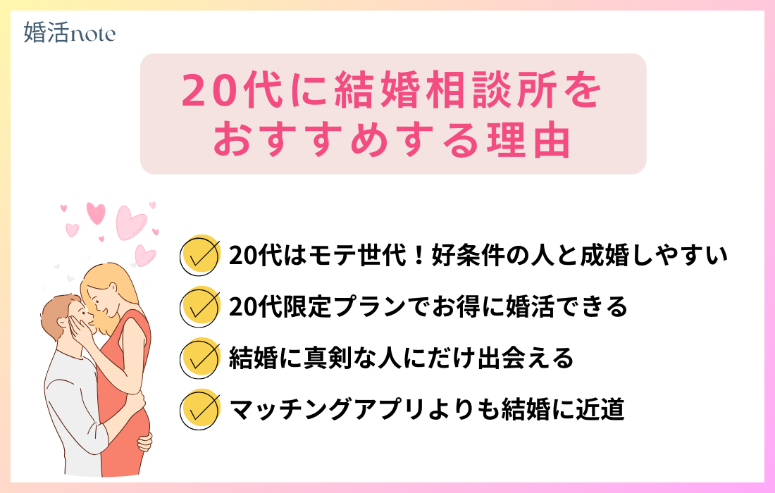 20代に結婚相談所をおすすめする理由