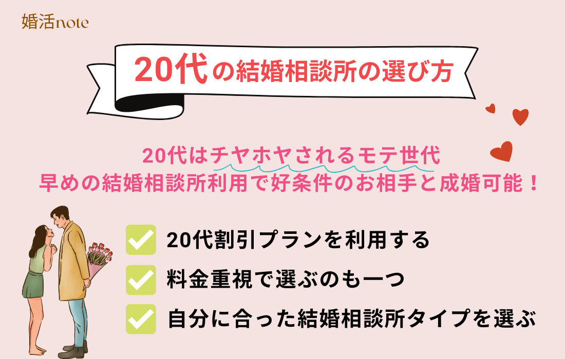 20代の結婚相談所の選び方