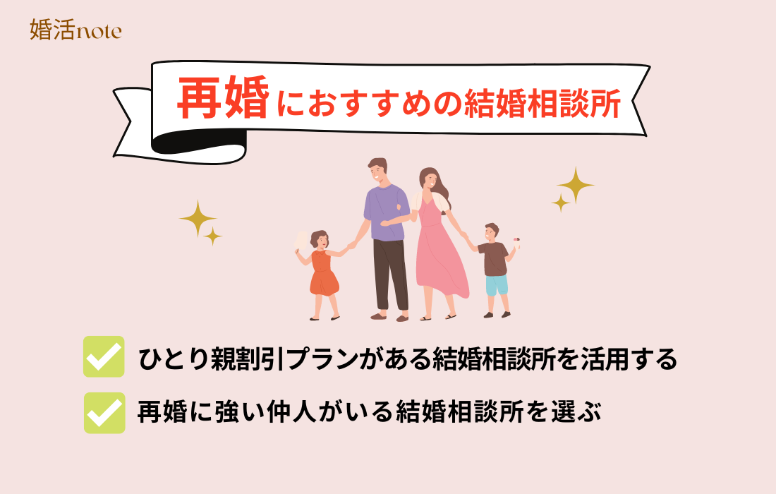 再婚におすすめの結婚相談所