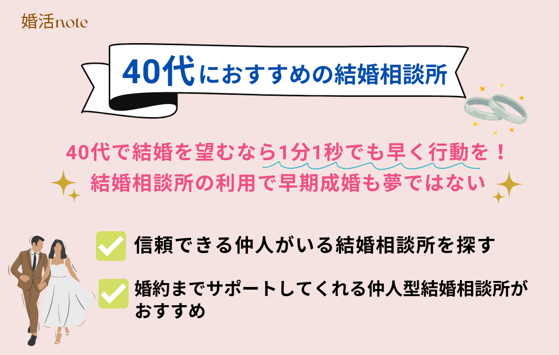 40代におすすめの結婚相談所